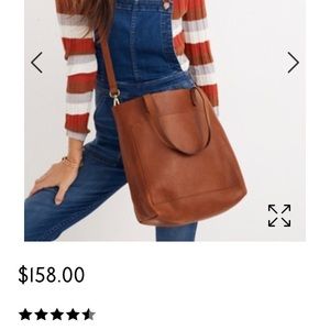 Olive green Madewell medium transport tote